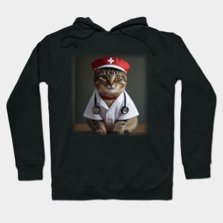 Cute Cat Nurse Hoodie